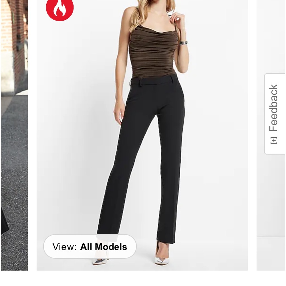 Navy & gray Express 2L editor work pants